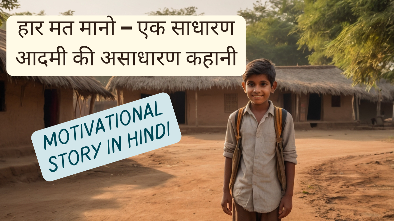 You are currently viewing हार मत मानो – एक साधारण आदमी की असाधारण प्रेरणादायक कहानी (Motivational Story in Hindi)
